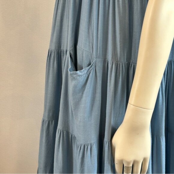 Bohemian Multi-Tiered Maxi Dress - Picture 7 of 11